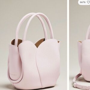 Anthropologie Melie Bianco Tulip Top-Handle mini purse